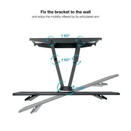 Tooq Soporte de Pared Giratorio e Inclinable para Pantallas 37-80 pulgadas LP7866TN-B Tooq Soporte de Pared Giratorio e Inclinable para Pantallas 37-80 pulgadas LP7866TN-B